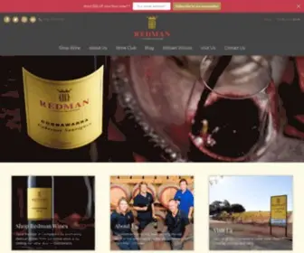 Redman.com.au(Redman Wines) Screenshot