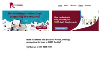 Redmans.com.au(Accounting, Advice and SMSF Audit Specialists) Screenshot