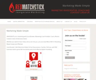 Redmatchstick.com(Grow Business with a RedMatchstick Marketing Coach) Screenshot