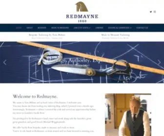 Redmayne1860.com(Redmayne 1860 Bespoke and Made to Measure Tailors) Screenshot