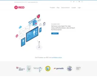 Redmedical.de(Wir befreien Sie von komplexer IT und aufwendigen Wartungsaufgaben) Screenshot