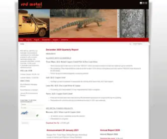 Redmetal.com.au(Red Metal Limited) Screenshot