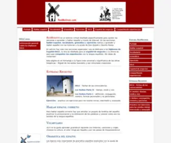 Redmolinos.com(Aprender hablar español con Don Quijote) Screenshot