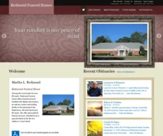 Redmondfuneralhomes.net(Redmond Funeral Homes) Screenshot