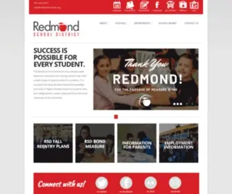 Redmondschools.org(Redmond School District) Screenshot
