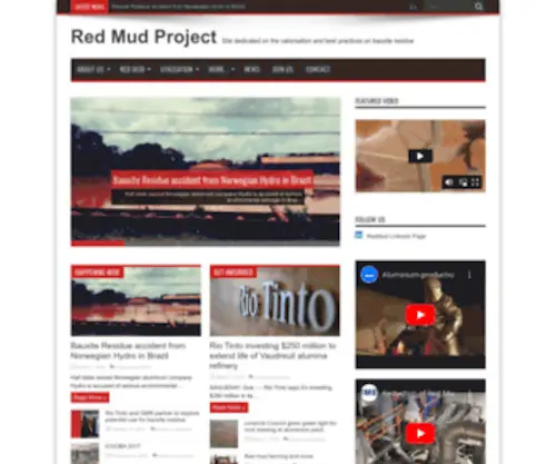 Redmud.org(Site dedicated on the valorisation and best practices on bauxite residue) Screenshot