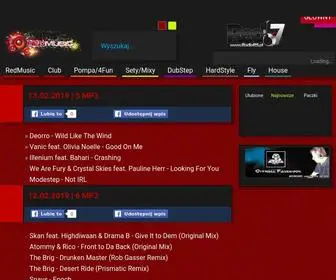 Redmusic.pl(Tu znajdziesz najlepsze klubowe techno electro house mp3 remixy i radio w sieci) Screenshot