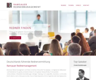 Redner.de(Redner, Moderatoren, Gastredner, Referenten) Screenshot
