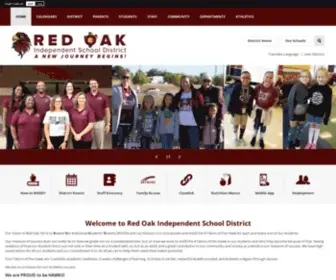 Redoakisd.org(Red Oak Independent School District) Screenshot