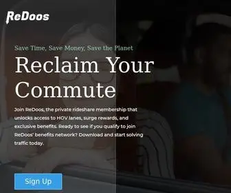 Redoos.com(Private Rideshare & Rewards Through an Exclusive App) Screenshot