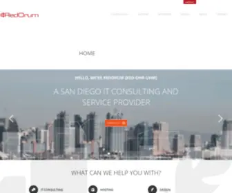 Redorum.com(San Diego IT Consulting Service Provider) Screenshot