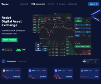 Redot.com(Crypto Trading and Digital Asset Exchange) Screenshot