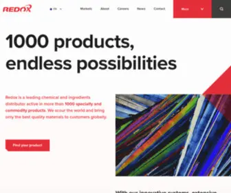 Redox.com(Bringing the best quality materials to customers around the world) Screenshot