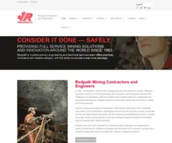 Redpathmining.com(Redpath Mining Contractors and Engineers) Screenshot