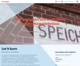 Redpepper.de(Markenagentur red pepper) Screenshot