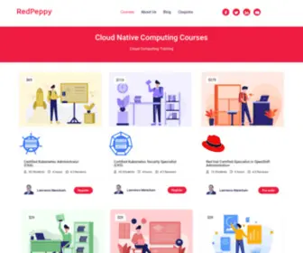 Redpeppy.com(Cloud Computing Courses and Training) Screenshot