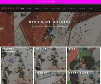 Redpointbristol.co.uk(Climbing in Bristol) Screenshot