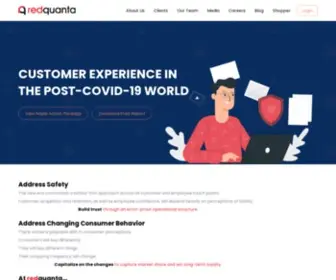 Redquanta.com(Customer Experience in the Post COVID) Screenshot