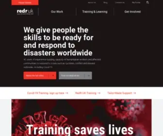 Redr.org.uk(Humanitarian training and support for NGOs and aid workers worldwide) Screenshot