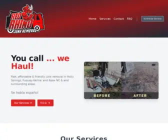 Redrhinojunk.com(Junk Removal Services in Holly Springs) Screenshot