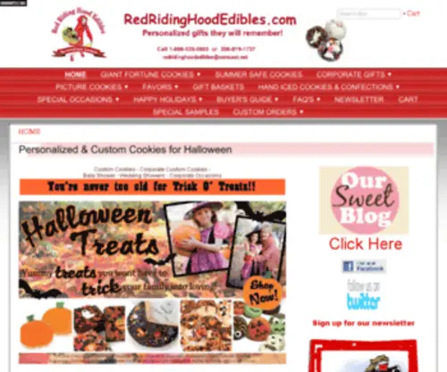 Redridinghoodedibles.com(Custom cookies) Screenshot