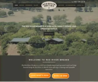 Redriverbreaks.com(North Texas Hunting and Fishing with Red River Breaks) Screenshot