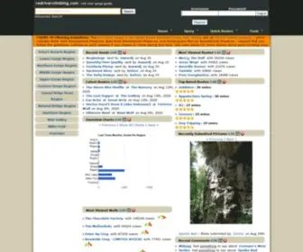 Redriverclimbing.com(News Page) Screenshot
