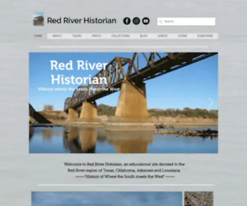 Redriverhistorian.com(Red River Historian) Screenshot