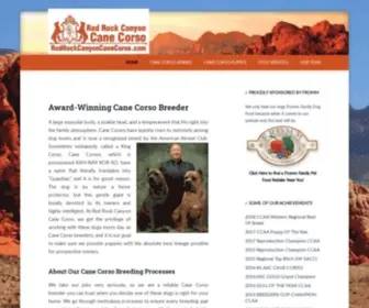 Redrockcanyoncanecorso.com(Cane Corso Breeders) Screenshot