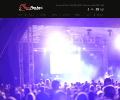 Redrocketsound.com(Live Event Production) Screenshot