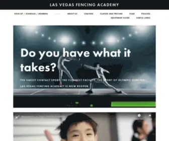 Redrockfencingcenter.com(Las Vegas Fencing Academy) Screenshot
