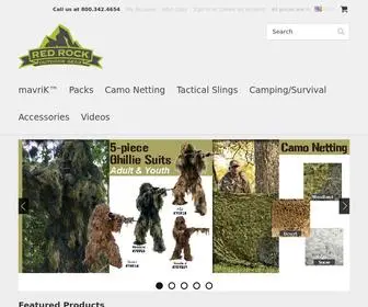 Redrockoutdoorgear.com(Quality Built Ghillie Suits) Screenshot