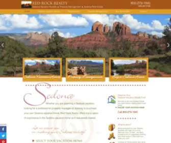 Redrockrealty.net(Quality Sedona Vacation Rentals & Property Management) Screenshot