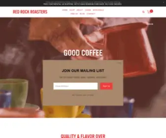 Redrockroasters.com(RED ROCK ROASTERS) Screenshot