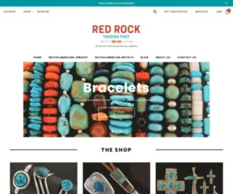 Redrocktrading.com(Wear authentic Native American jewelry. Free Shipping from Red Rock Trading) Screenshot