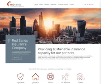 Redsands.gi(Red Sands an independent European insurance group) Screenshot