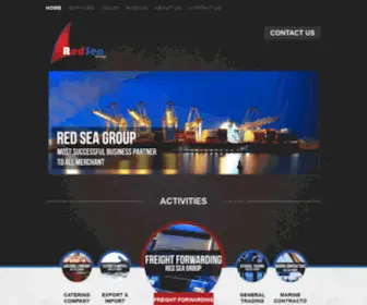 Redseagroup.com.eg(Red sea marine services) Screenshot