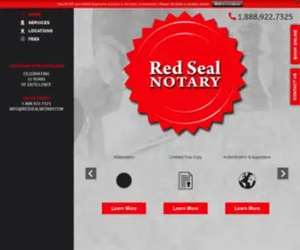 Redsealnotary.com(Red Seal Notary) Screenshot