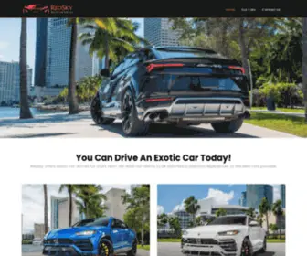 Redskymiami.com(RedSky Exotic Car Rentals) Screenshot