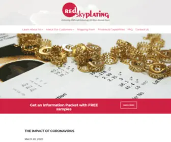 Redskyplating.com(Red Sky Plating) Screenshot