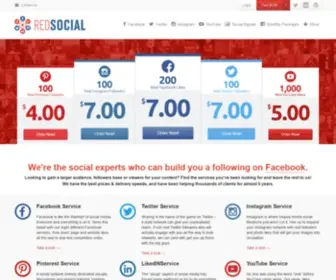 Redsocial.net(Social Media Promotion Services starting from $1) Screenshot