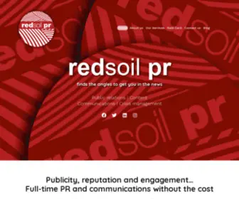 Redsoilpr.co.uk(RedSoil PR) Screenshot