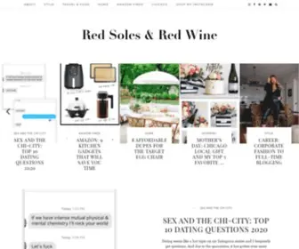 Redsolesandredwine.com(Red Soles and Red Wine) Screenshot