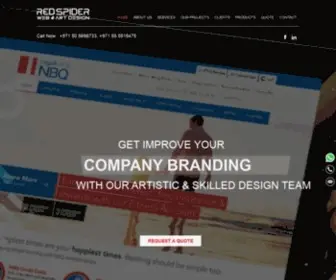 Redspider.ae(Dubai web design company) Screenshot