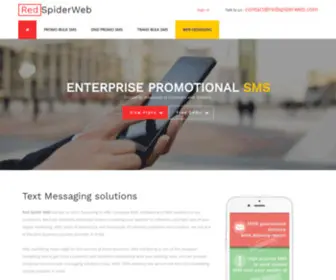 Redspiderweb.com(Text Messaging solutions) Screenshot