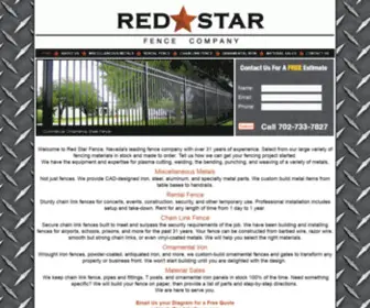 Redstarfence.com(Red Star Fence) Screenshot