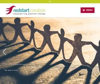 Redstartcreative.com(Empowering Positive Change) Screenshot