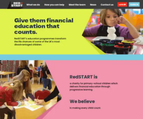 Redstarteducate.org(RedSTART Educate) Screenshot