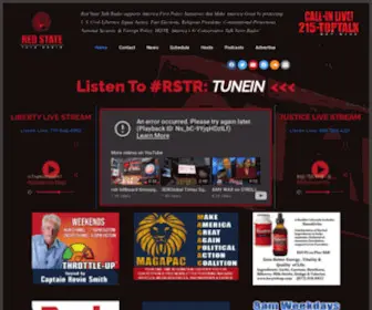 Redstatetalkradio.com(Red State Talk Radio is America's #1 Conservative Talk News Radio) Screenshot