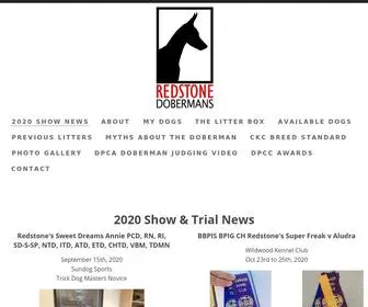 Redstonedobes.com(REDSTONE DOBERMANSShow News) Screenshot